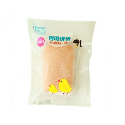 엄마바바 곤약스펀지 사각 병아리