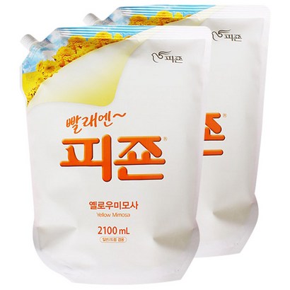 피죤 섬유유연제 옐로우미모사 리필 21L 2개입 리뷰후기