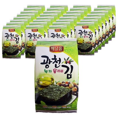 해달음 광천 녹차올리브 도시락김