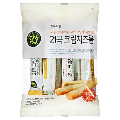 초록마을 21곡 크림치즈 리뷰후기