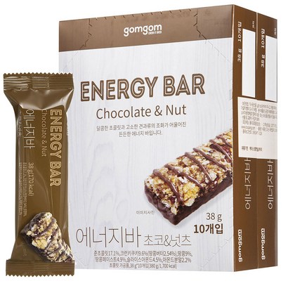 곰곰 에너지바 초코 &a; 넛츠 리뷰후기