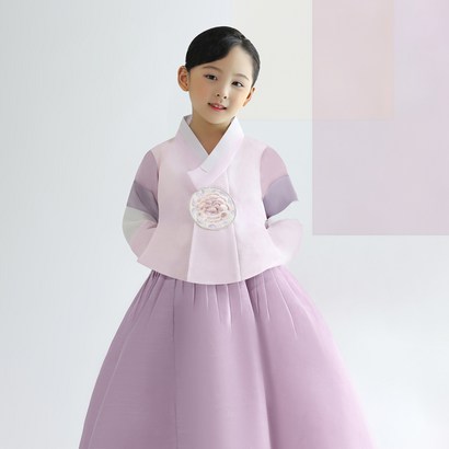 금동이 여아용 목단꽃 당의 한복 AW119 복주머니