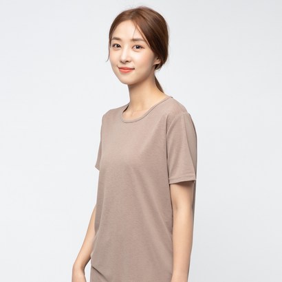 캐럿 여성용 아이스 슬라브 반팔 티셔츠