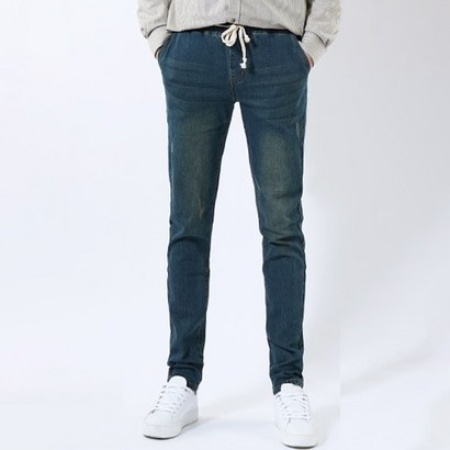 언탭트 남성용 데일리 사방스판 슬림 워딩 밴딩 청바지 리뷰후기