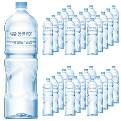 동원 샘물 무라벨