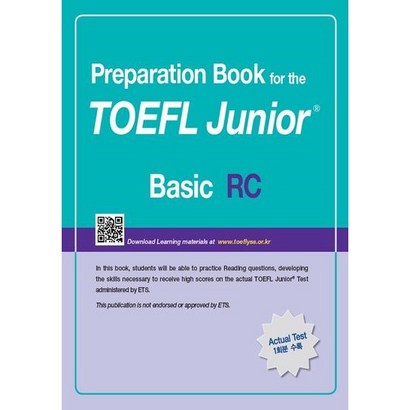 rearation Book for the TOEF Junior Test RC Basic:Basic RC
