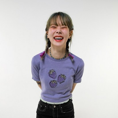 하이스쿨디스코 여성용 Strawberry Cro T shirt 리뷰후기