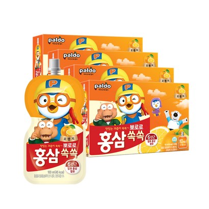 팔도 뽀로로 홍삼쏙쏙 오렌지맛