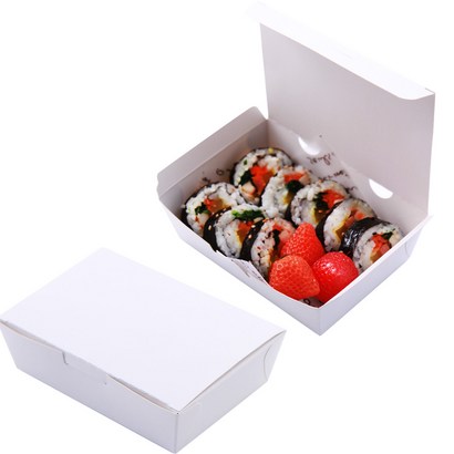 원터치 화이트 꼬마김밥 종이도시락