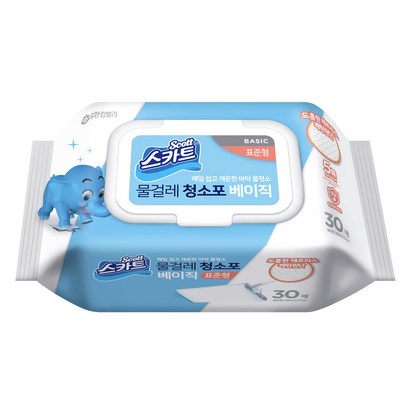스카트 물걸레청소포 베이직 표준형 30매