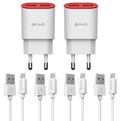프라임 USB 2포트 고속충전기 프라임 8핀 고속 USB 케이블 리뷰후기