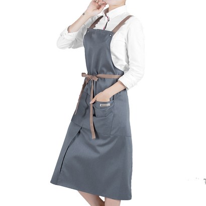 팀쿡 앞트임 투포켓 앞치마 TDA-402 9098
