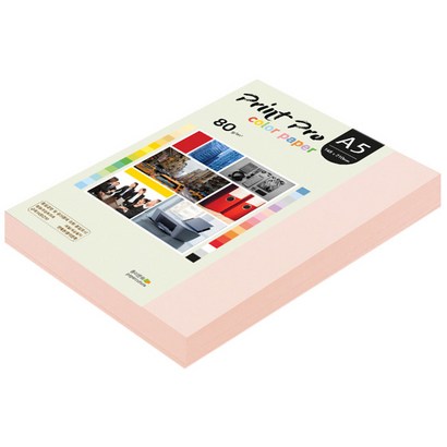 종이문화 프린트 프로 칼라 복사용지 No 22 라이트핑크