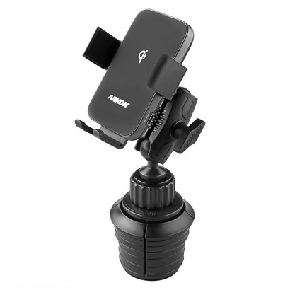 ARKON 무선N오토 로버스트 스몰 차량용 컵홀더 무선충전 핸드폰 거치대 AWCRS323
