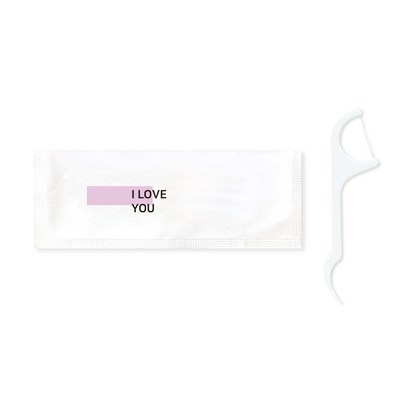 기본 디자인 성인용 치실 1 08 핑크 I OVE YOU