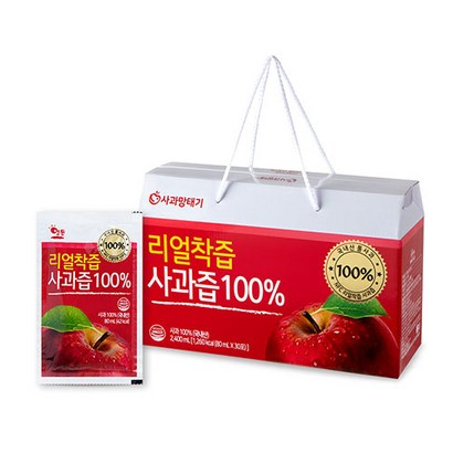 사과망태기 리얼착즙 사과즙 100프로