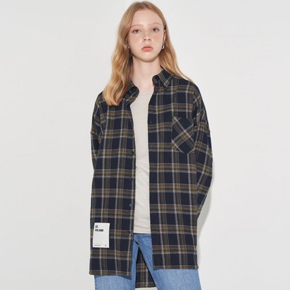 레이디볼륨 여성용 OVERFIT LOGO CHECK 셔츠 리뷰후기