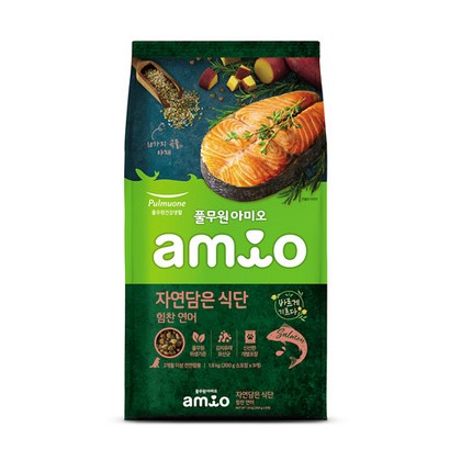 아미오 전연령 자연담은 식단 강아지 건식사료