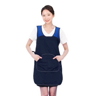 얇은 버클 망사 앞치마 A44