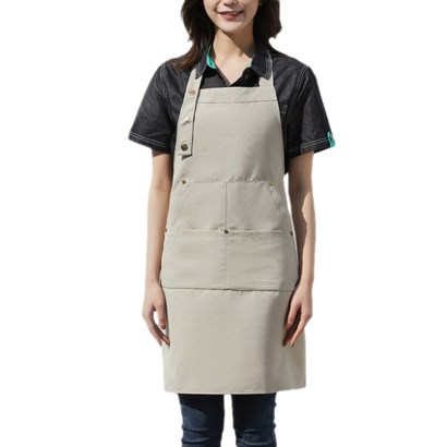 올하이 캔버스 포켓수납 바리스타 앞치마 6377