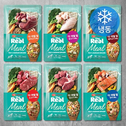 하림펫푸드 전연령 더리얼 밀 강아지 화식 6종 버라이어티