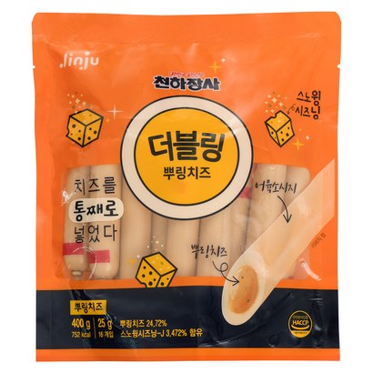 진주햄 더블링 뿌링치즈 파우치