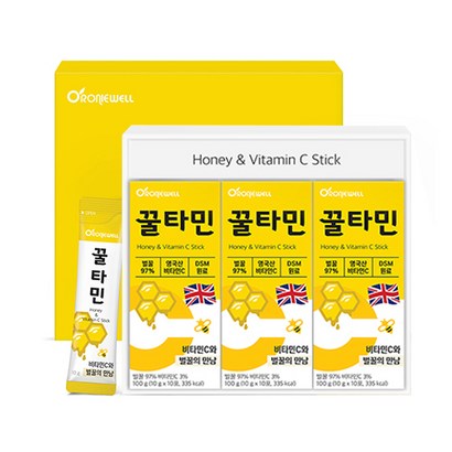 로니웰 꿀타민 10포 3개 선물세트 쇼핑백