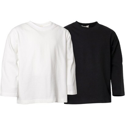 유라비 아동용 티비티 라운드넥 티셔츠 2종