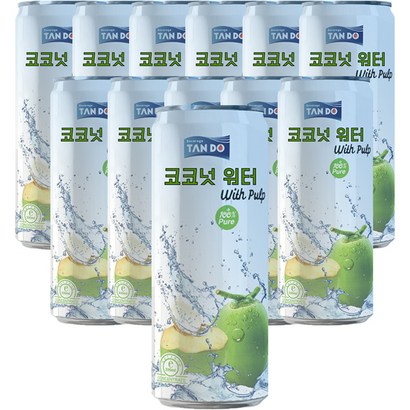 TANDO 코코넛 워터 위드 펄프 리뷰 후기
