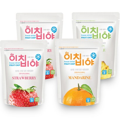 이치비야 프리미엄 동결건조 과일칩 새콤한 맛 딸기 감귤 파인애플