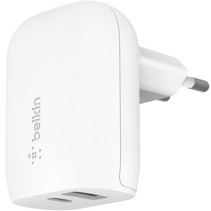 벨킨 부스트업 37W USB D S C타입-A타입 듀얼 고속 충전기 WCB007krWH