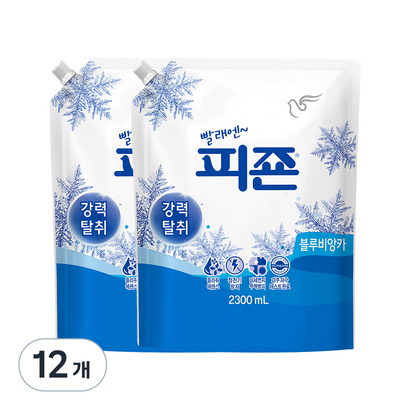 피죤 레귤러 섬유유연제 블루비앙카 리필 23L 12개 리뷰후기