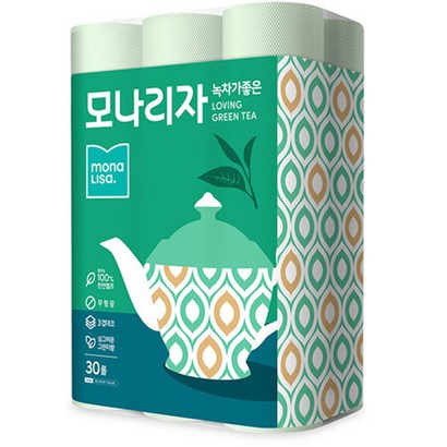 모나리자 녹차가좋은 펄프 3겹 화장지 리뷰후기