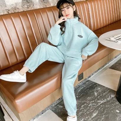 앤젤아이 여아용 R 앞포켓 집업 팬츠
