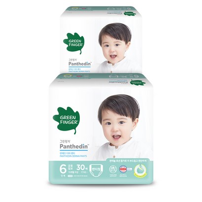 그린핑거 판테딘 더마 팬티형 기저귀 아동용 점보형 6단계 리뷰후기