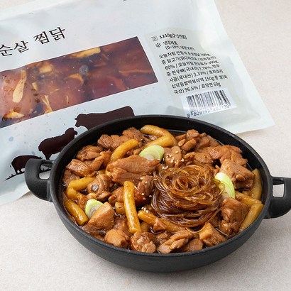 미트스탠다드 오늘차림 안동식 순살 찜닭 양념육 한우육수 떡 당면 밀키트