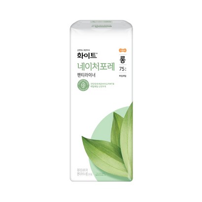 화이트 네이처포레 롱 팬티라이너