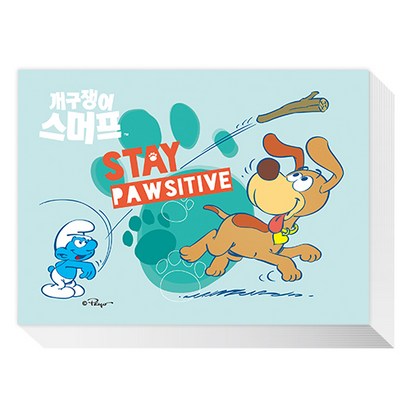 다다 스머프 도화지 스케치북