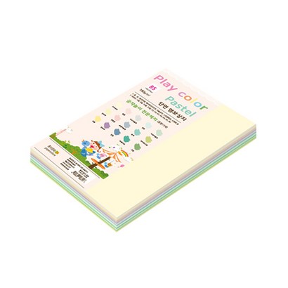 종이문화 플레이칼라 파스텔 색지 혼합 B5