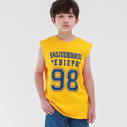 더데일리 아동용 98 나시 라운드 티셔츠