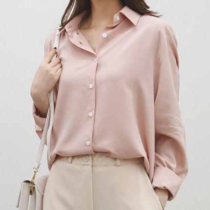 마이시즌 여성용 데일리 루즈핏 셔츠
