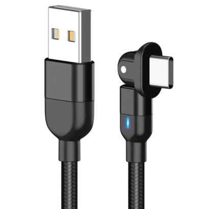 티엠지에스 180도 회전 USB to C타입 고속충전케이블
