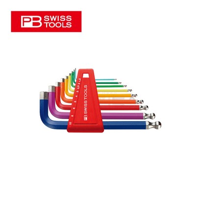 피비스위스툴 무지개 볼렌치세트 숏타입 육각렌치 렌치