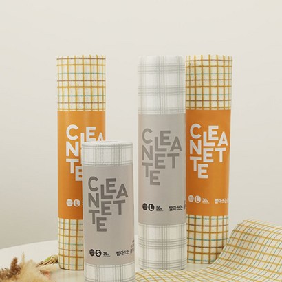 위케어x따꼬 클리네트 빨아쓰는 주방행주 친환경 뜯어쓰는 예쁜 카페 행주 라지/스몰