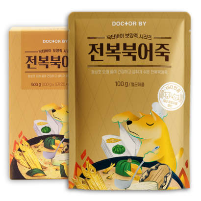 닥터바이 강아지 전복북어죽 보양식 습식사료