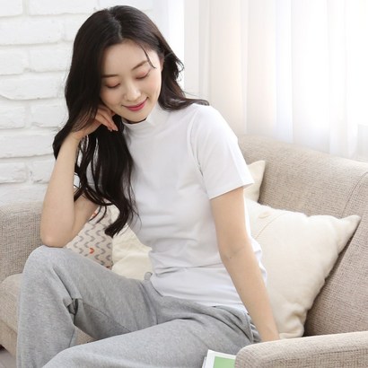 디아미뇽 시그니처 반폴라 반팔 티셔츠 계절상관없이 이너로도 단품으로도 한번입고나면 계속입게되는 리뷰후기