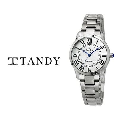 탠디 TANDY 클래식 커플 메탈 손목시계 T-3714 여자 화이트