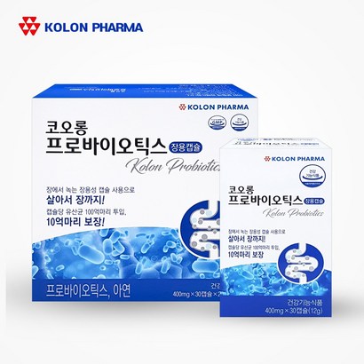 코오롱제약 프로바이오틱스 유산균 60캡슐