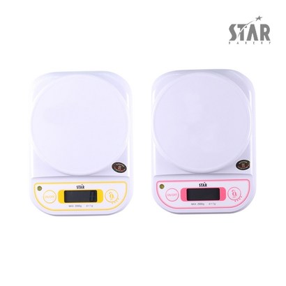쿠킹플러스 스타 전자저울 핑크 옐로우 리뷰 후기
