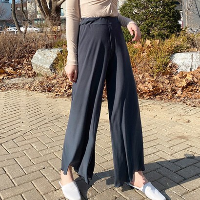 로우보 큐롯 와이드 밴딩 팬츠_244824 리뷰후기